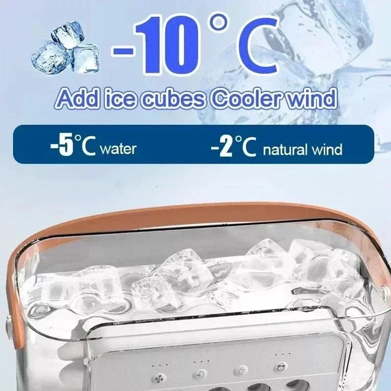 3 em 1 novo ventilador ar condicionado doméstico pequeno refrigerador de ar led night light portátil