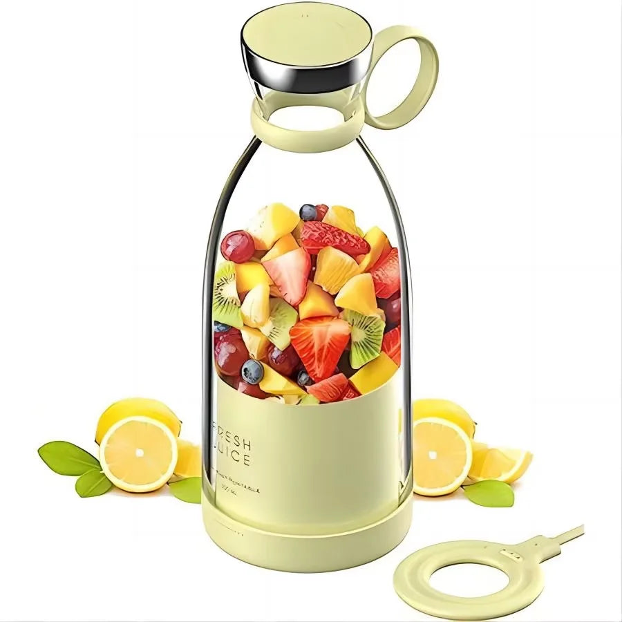 Mini Liquidificador Portátil USB – Faça Sucos e Shakes em Qualquer Lugar