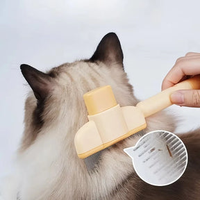 Escova Massageadora Anti-Estresse e Removedora de Pelos para Gatos