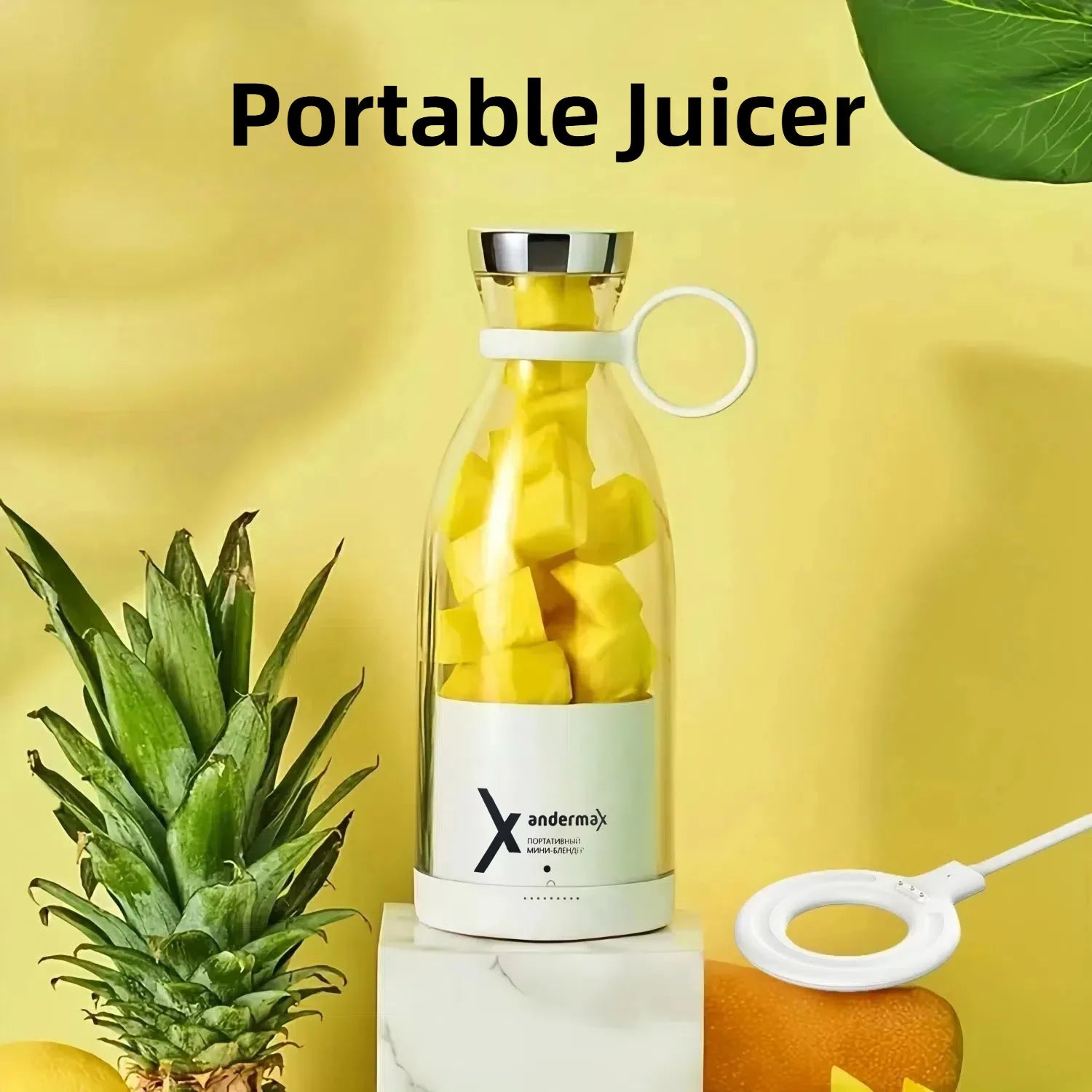 Mini Liquidificador Portátil USB – Faça Sucos e Shakes em Qualquer Lugar