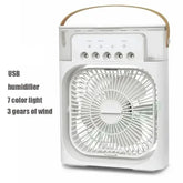 3 em 1 novo ventilador ar condicionado doméstico pequeno refrigerador de ar led night light portátil