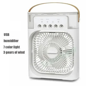 3 em 1 novo ventilador ar condicionado doméstico pequeno refrigerador de ar led night light portátil